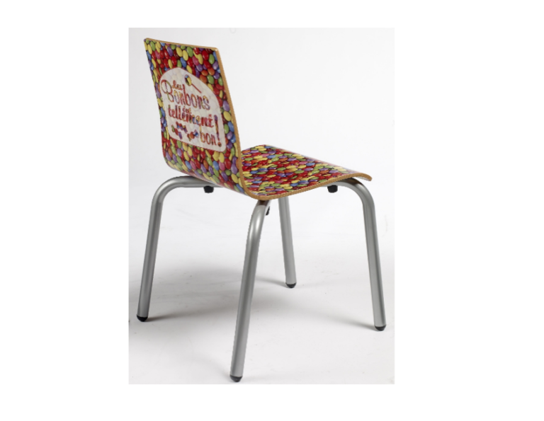 Chaise enfant bonbons