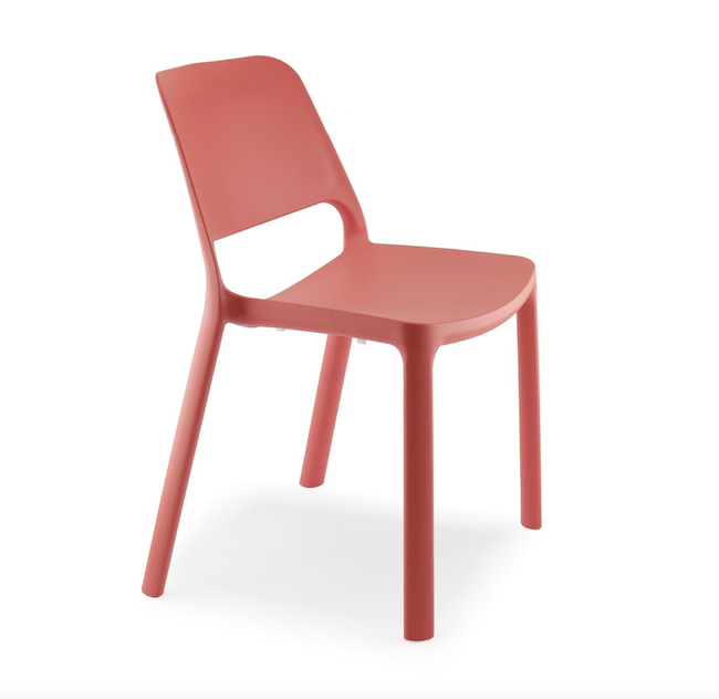 Chaise MAIKE rouge corail