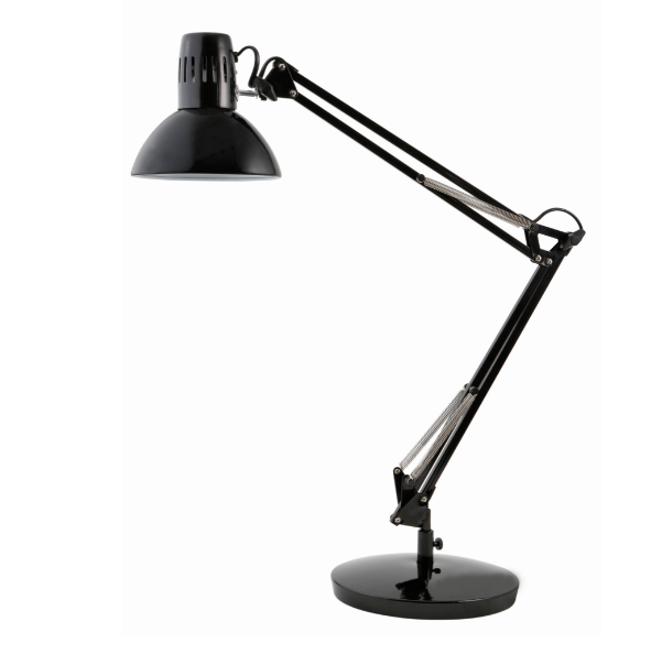Lampe de bureau Archi noire