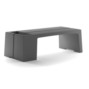 Banc Karla gris anthracite Sokoa